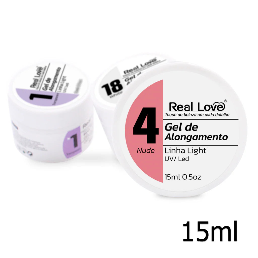Gel de Alongamento para Unhas Linha Light 15ml - GEL-15