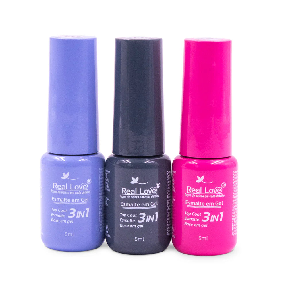 Esmalte em Gel 3 em 1-Base/Esmalte/Top Coat - 5ml - Gel 97