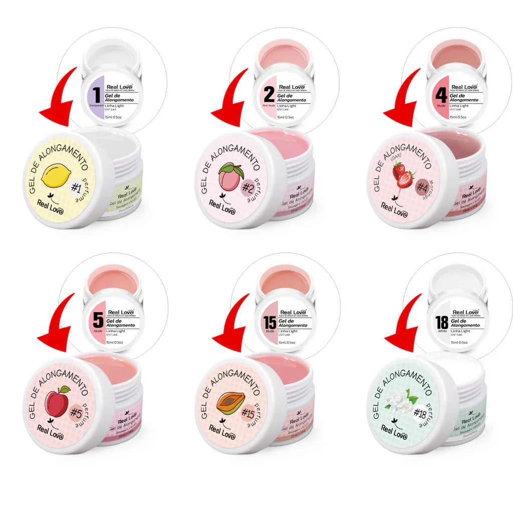 Gel de Alongamento para Unhas Linha Light Aromatizado 15ml - GAP