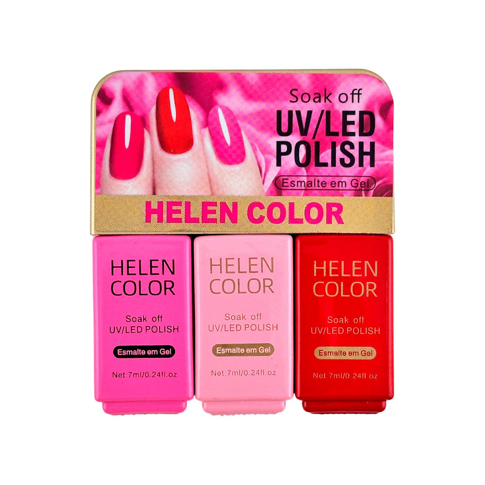 Kit Trio de Esmaltes em Gel #10 - 7ml - Rzjy-08-10