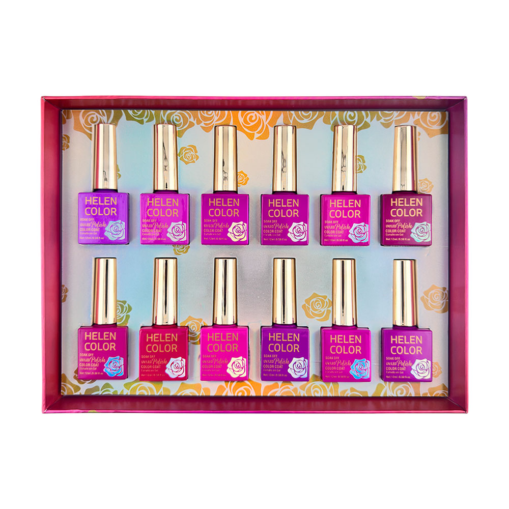 Kit Esmalte em Gel - 12 unid - RJYJ-09-2