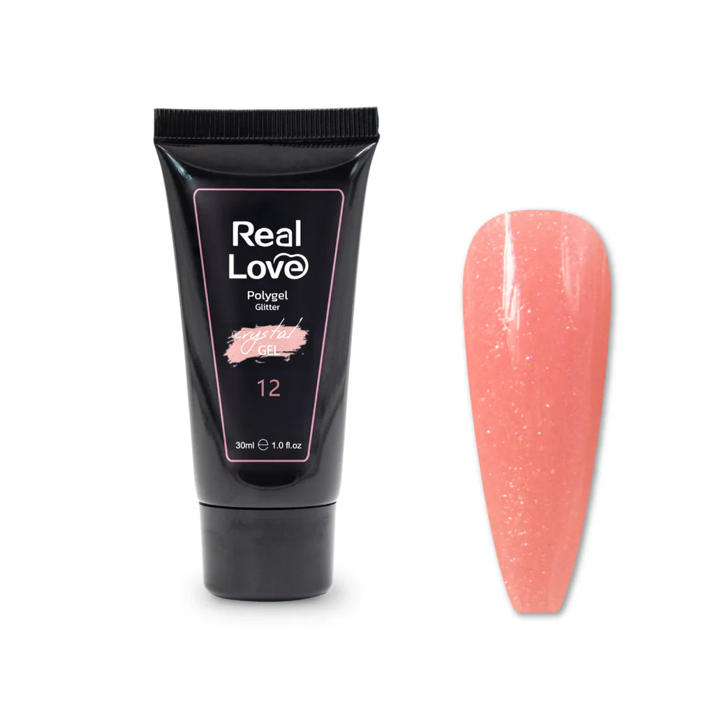 Polygel Powder Com Glitter para Alongamento De Unhas 30ml - XD-GEL-26