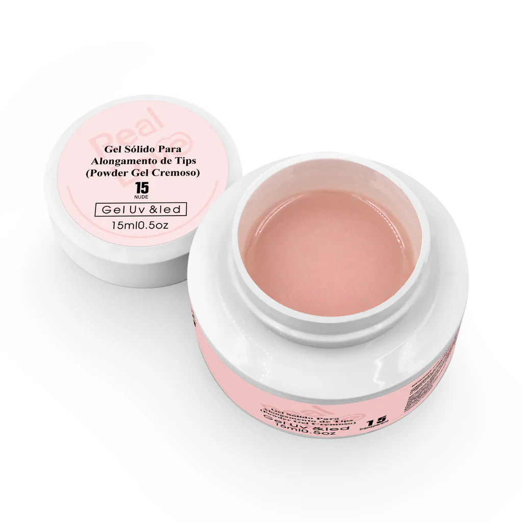 Gel Sólido de Alongamento para Tips - Powder Gel Cremoso - SD-GEL-07_#01