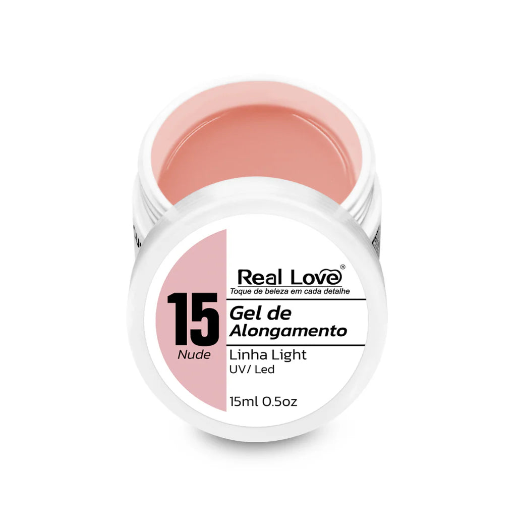 Gel de Alongamento para Unhas Linha Light 15ml - GEL-15