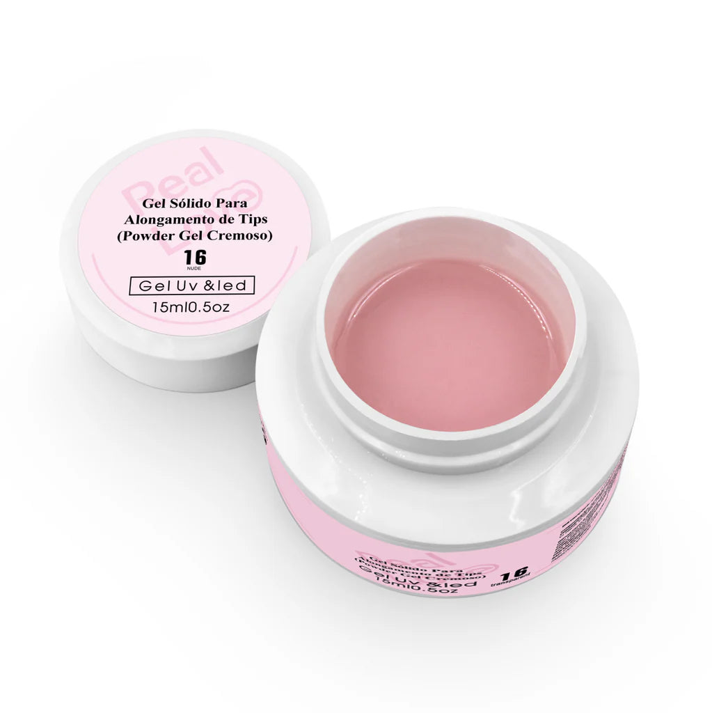 Gel Sólido de Alongamento para Tips - Powder Gel Cremoso - SD-GEL-07_#01