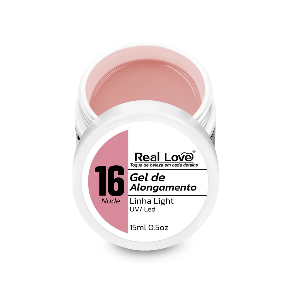 Gel de Alongamento para Unhas Linha Light 15ml - GEL-15
