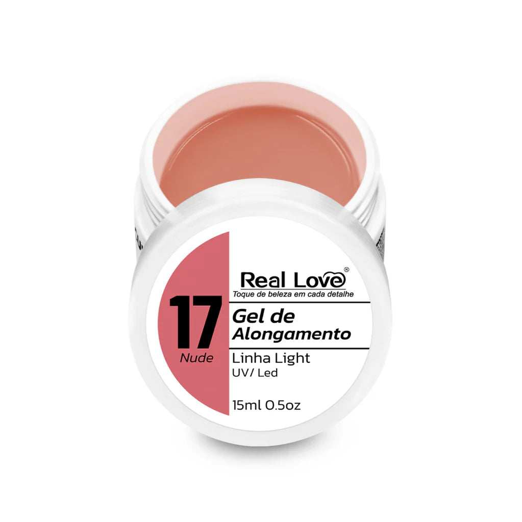 Gel de Alongamento para Unhas Linha Light 15ml - GEL-15