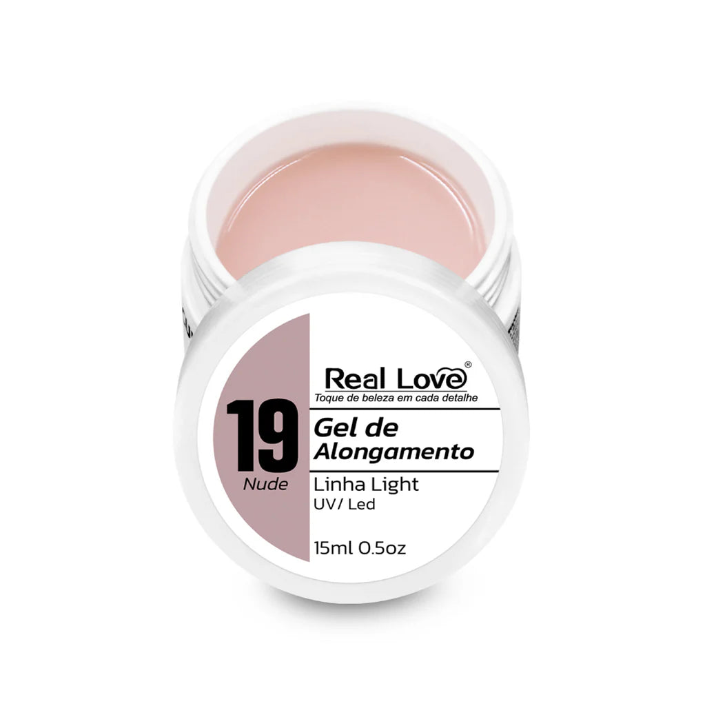 Gel de Alongamento para Unhas Linha Light 15ml - GEL-15