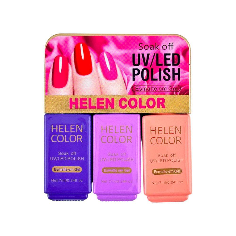 Kit Trio de Esmaltes em Gel #19 - 7ml - Rzjy-08-19