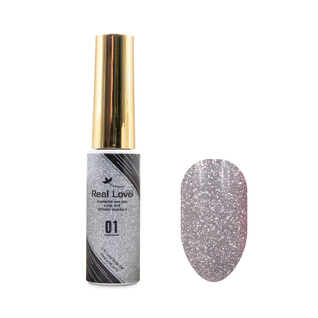 Kit esmalte em Gel Line Art (Efeito Spider) Unhas 10ml - KIT-J