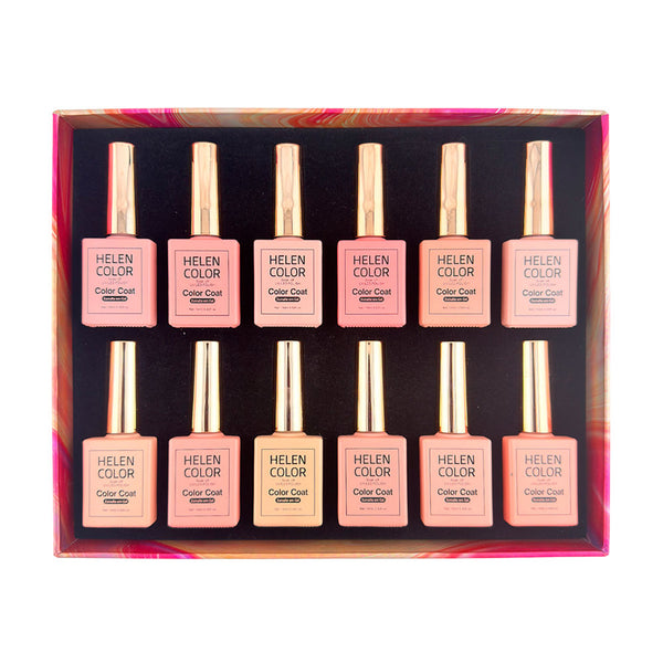 Kit Esmalte Tons de Nude 12 unid - 15ml- RJYJ-06