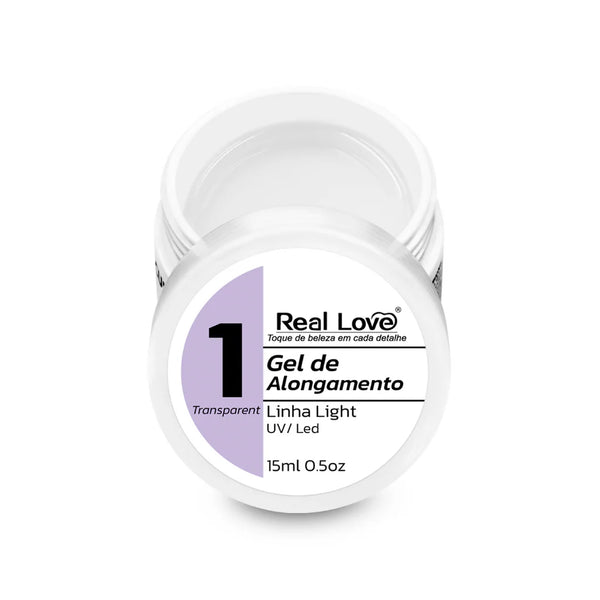 Gel de Alongamento para Unhas Linha Light 15ml - GEL-15