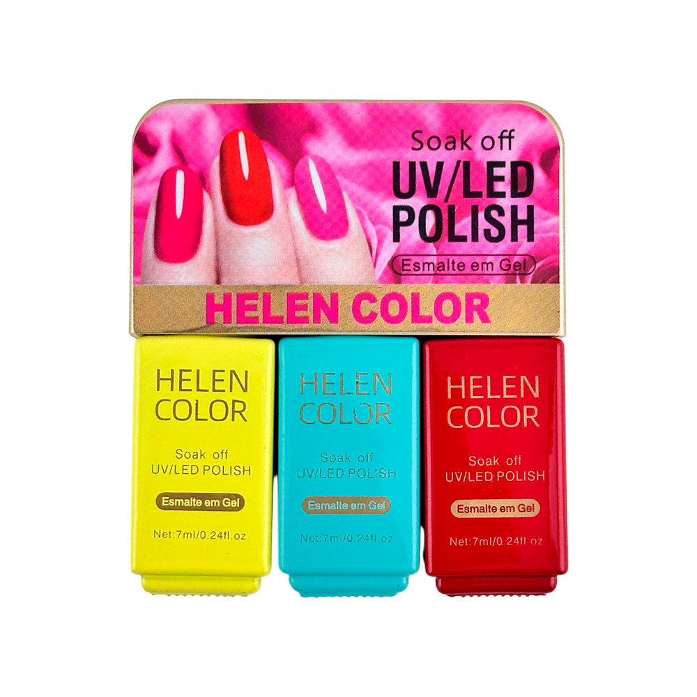 Kit Trio de Esmaltes em Gel #01 - 7ml - Rzjy-08-01