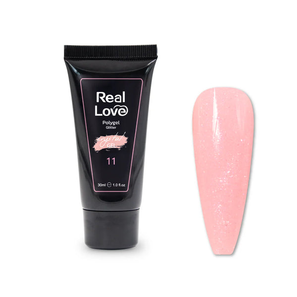 Polygel Powder Com Glitter para Alongamento De Unhas 30ml - XD-GEL-26