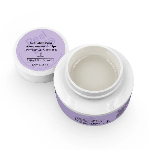 Gel Sólido de Alongamento para Tips - Powder Gel Cremoso - SD-GEL-07_#01