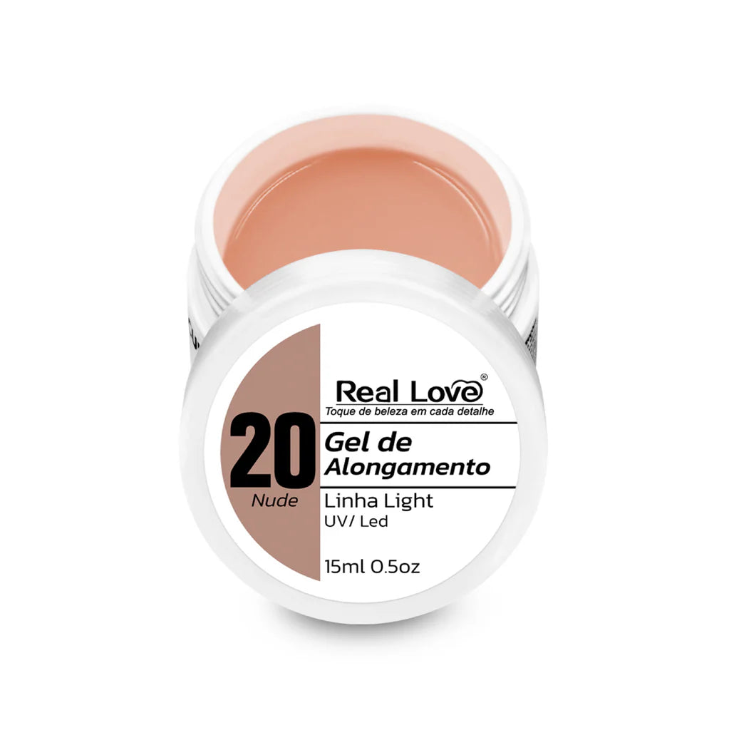 Gel de Alongamento para Unhas Linha Light 15ml - GEL-15