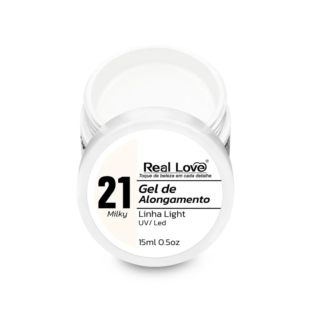 Gel de Alongamento para Unhas Linha Light 15ml - GEL-15
