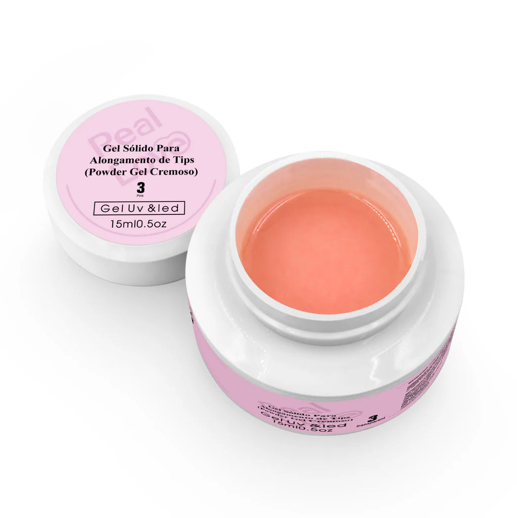 Gel Sólido de Alongamento para Tips - Powder Gel Cremoso - SD-GEL-07_#01