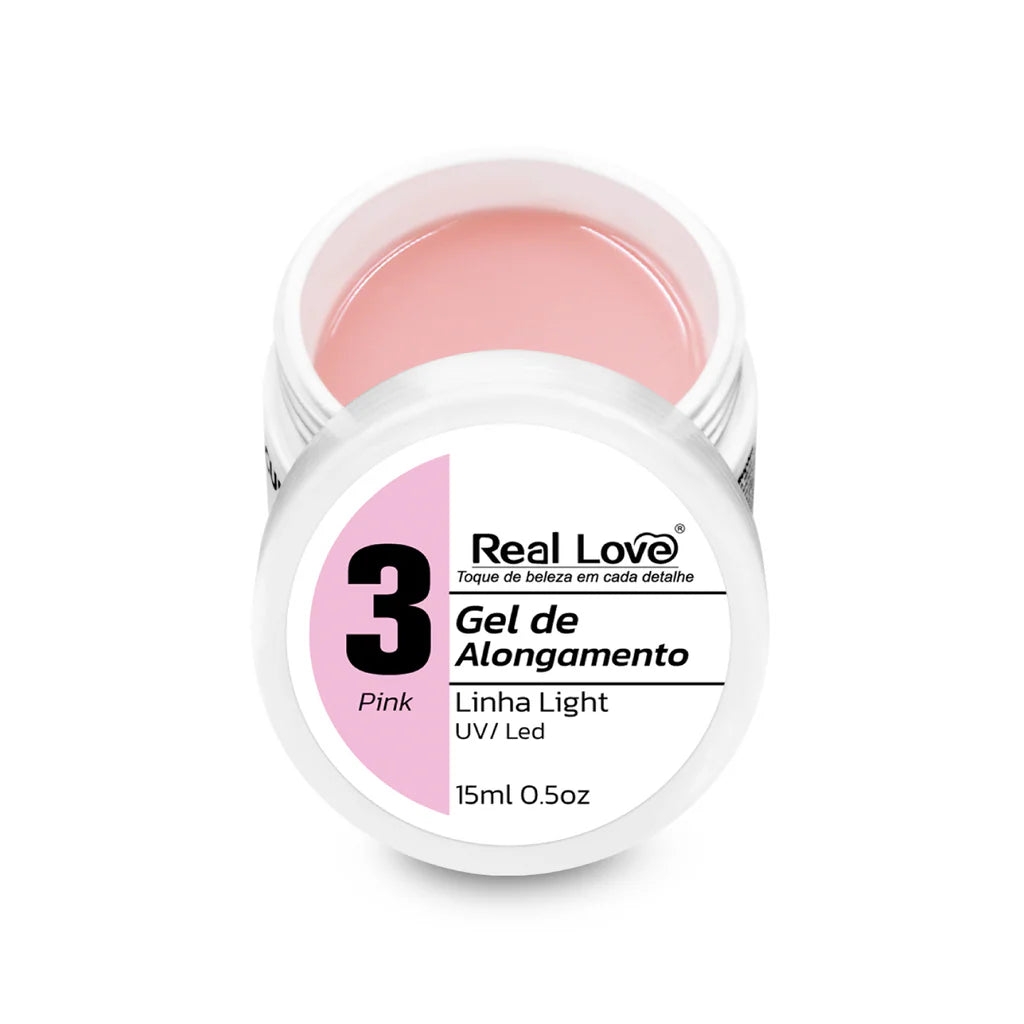 Gel de Alongamento para Unhas Linha Light 15ml - GEL-15