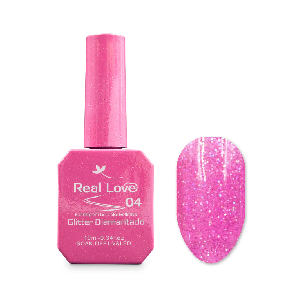 Esmalte Em Gel Refletivo Com Glitter Diamantado - 10ml - XD-GEL-39