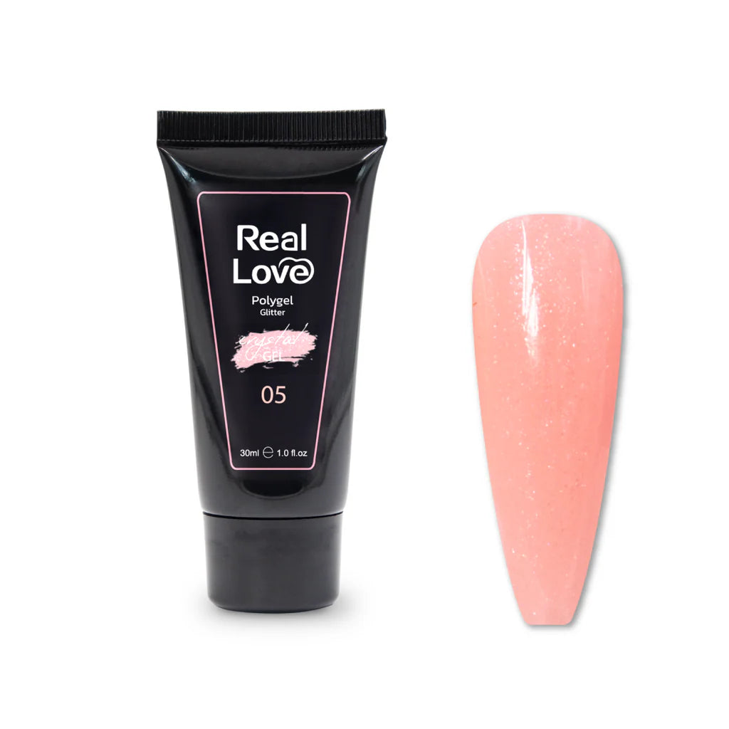 Polygel Powder Com Glitter para Alongamento De Unhas 30ml - XD-GEL-26