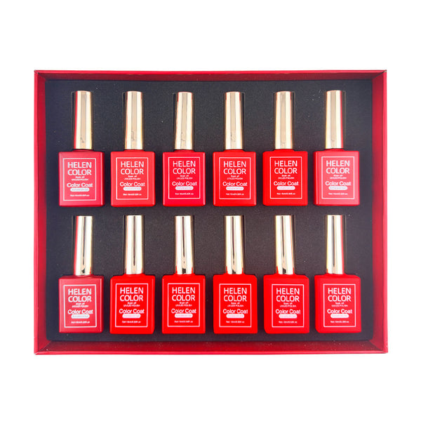 Kit Esmalte Tons de Vermelho - 12 unid - RJYJ-05