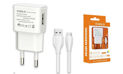 Kit carregador V8 2.1A CA10-1