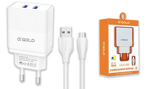 Kit carregador V8 5.1A CA20-1