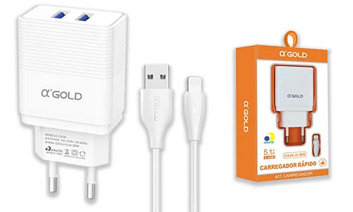 Kit carregador IOS 5.1A CA20-2