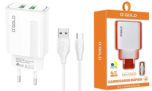 Kit carregador tipo C 4.1A CA21-3
