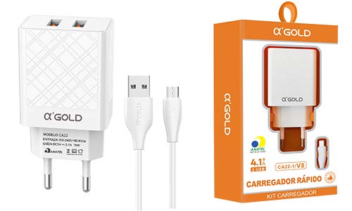 Kit carregador V8 4.1A CA22-1
