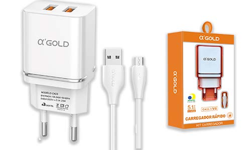 Kit carregador V8 5.1A CA33-1