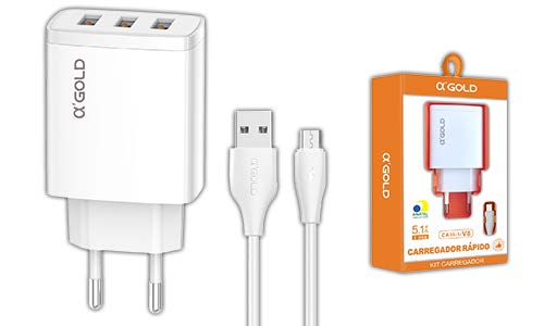 Kit carregador V8 5.1A CA36-1