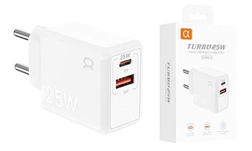 Fonte USB-A (QC) + USB-C (PC) CA45-4