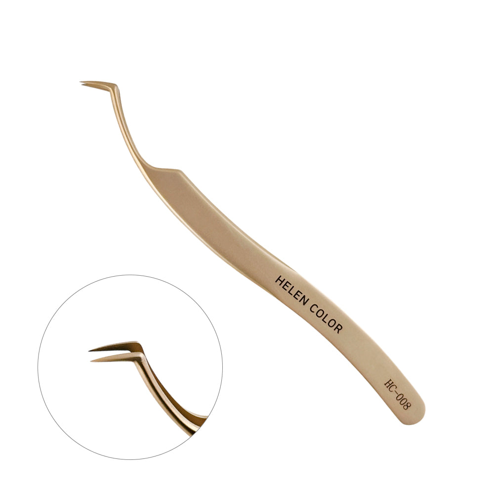 Pinça gold para cílios HC-008 - CGJ-3538