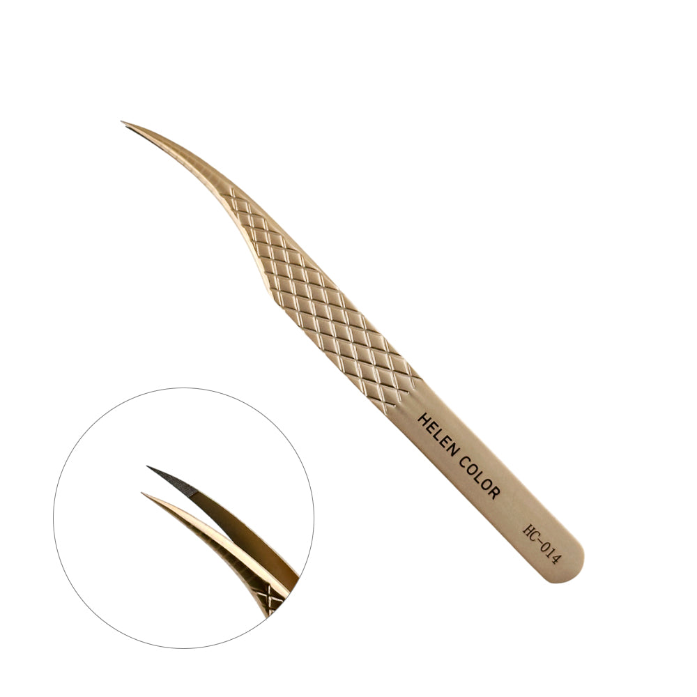 Pinça gold para cílios HC-014 - CGJ-3542