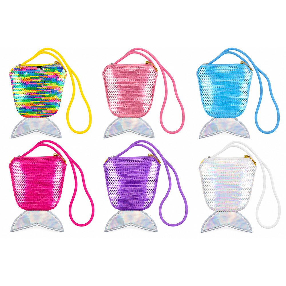 Necessaire Sereia Colorida com Lantejoula e Cordao - DF-BS145001