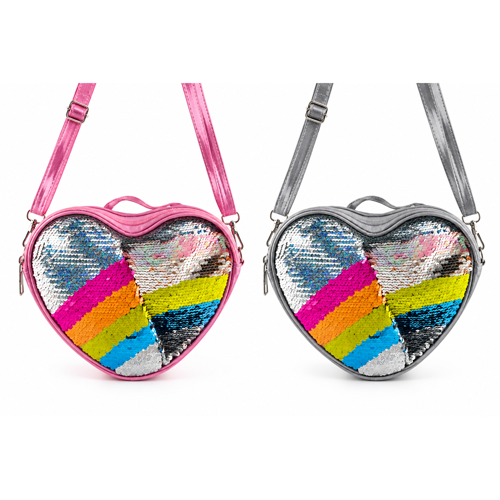 Necessaire Coraçao com Lantejoula Brilhosa - DF-BS145003