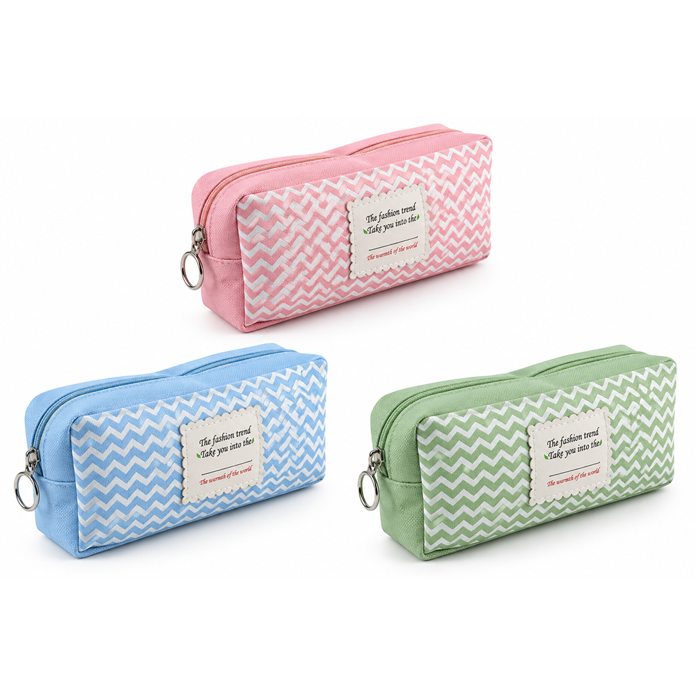 Necessaire Cor Solida com Detalhes Brancos - DF-EJ246010-02-01