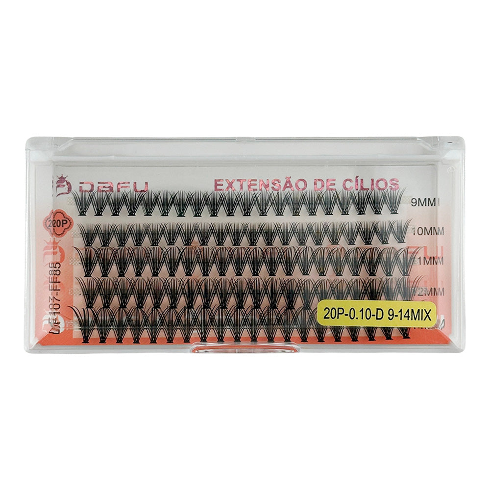 Cílios para Extensão - 20P-0.10-D-9-14MIX - DF107-FF85