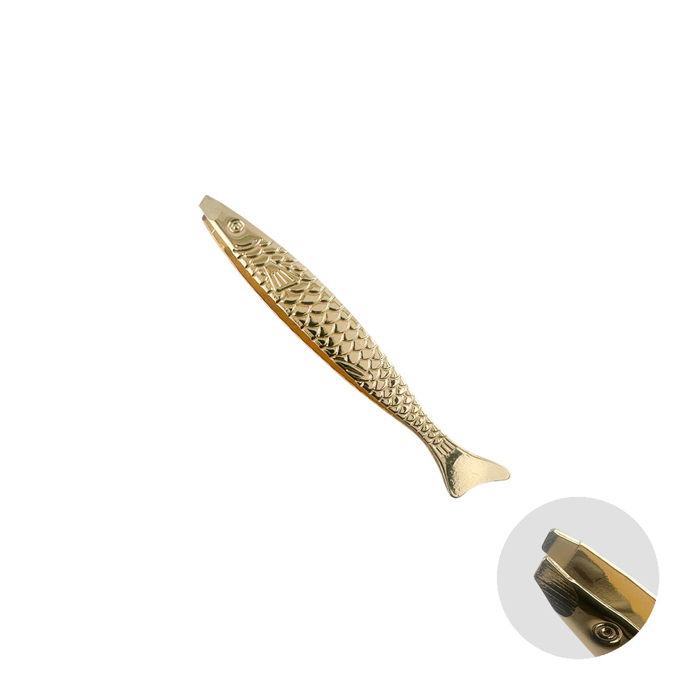 Pinça para Sobrancelha Metal Dourado - DF353-PI0305-1
