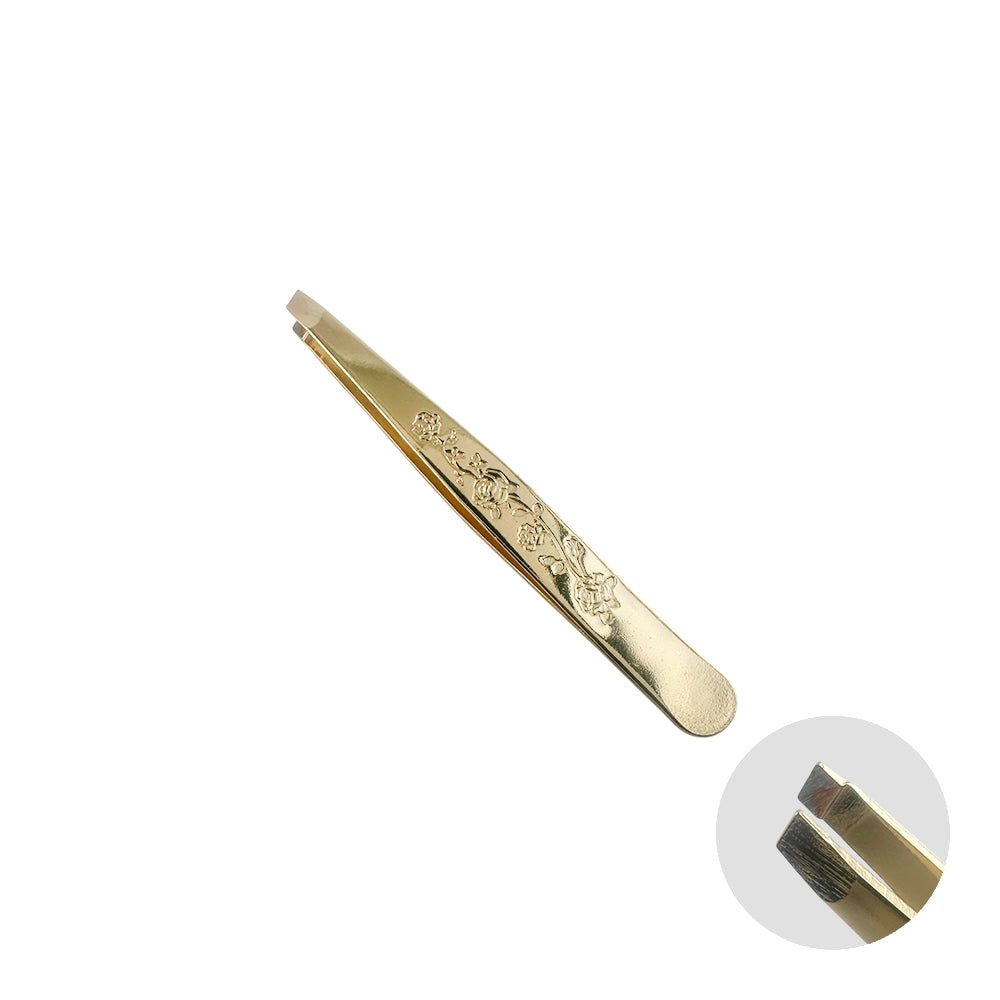 Pinça para Sobrancelha Metal Dourado - DF353-PI0305-2
