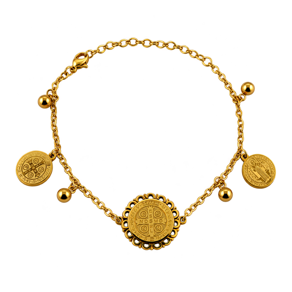 Pulseira Delicada com Bolinhas - DF555-PS0102-1