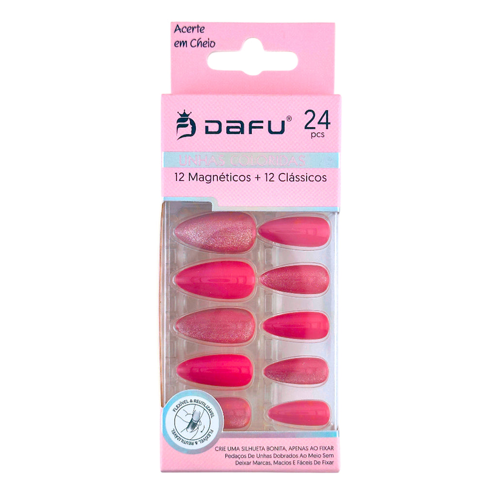 Unhas Postiças Coloridas Silhueta - DF65-UP31-4