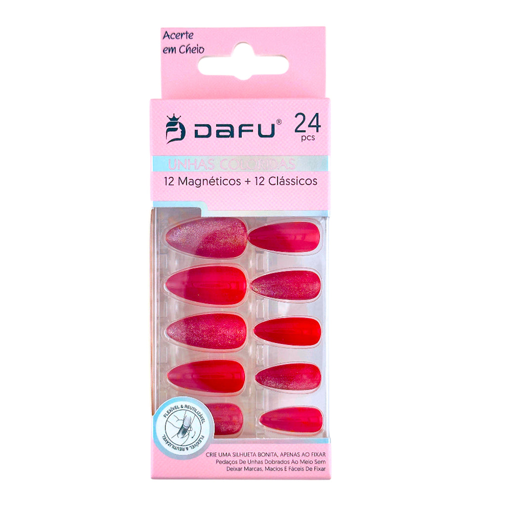 Unhas Postiças Coloridas Silhueta - DF65-UP31-8