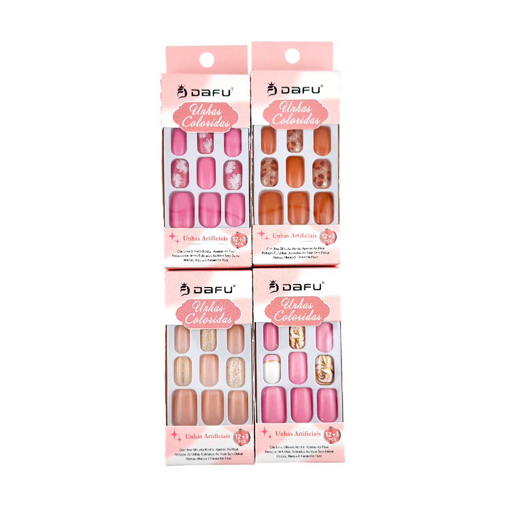 Unhas postiças artificias coloridas DF65-UP3207-5