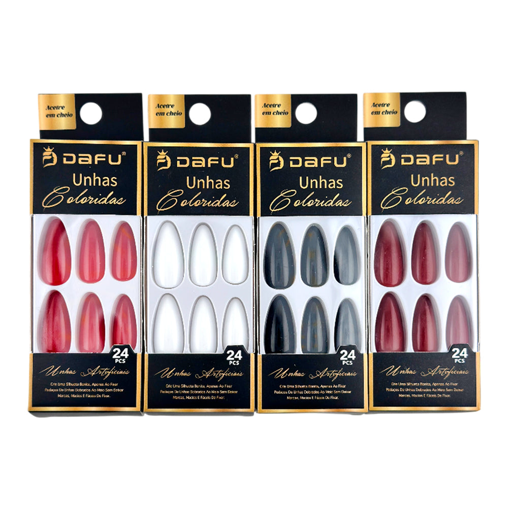 Unhas postiças artificial coloridas DF65-UP3607-1