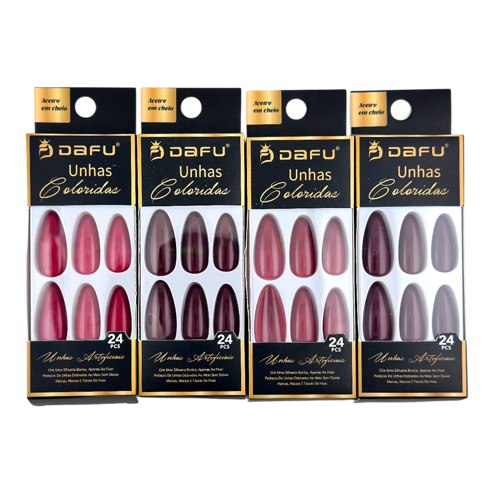 Unhas postiças artificial coloridas DF65-UP3607-2