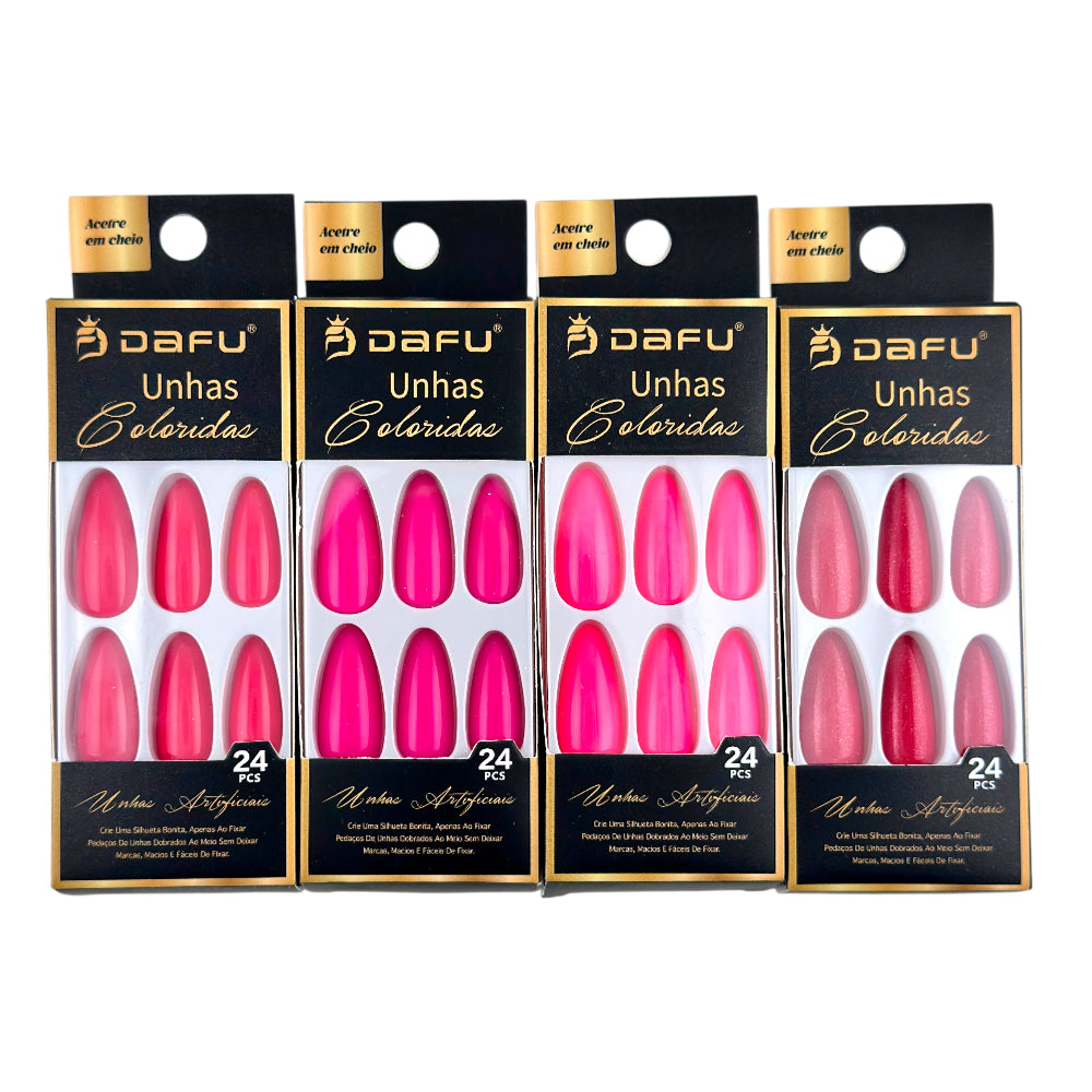 Unhas postiças artificial coloridas DF65-UP3607-6