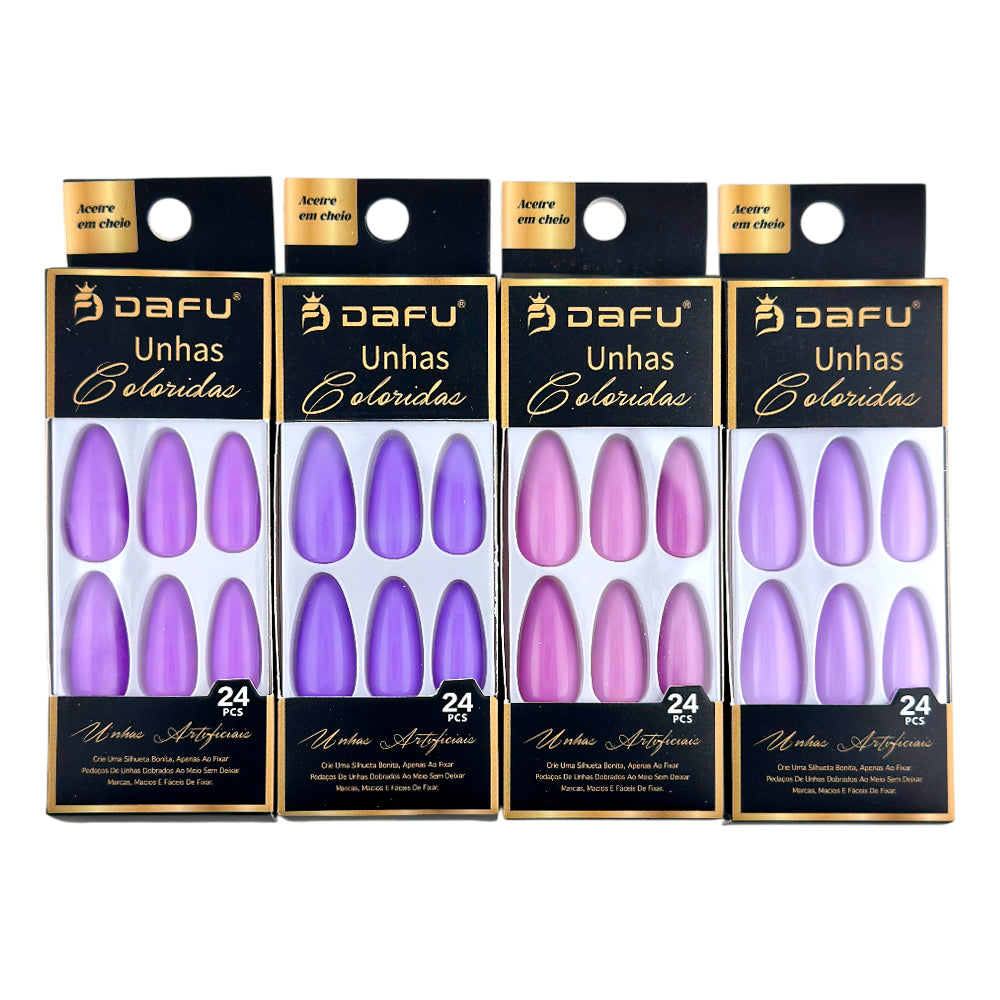 Unhas postiças artificial coloridas DF65-UP3607-7